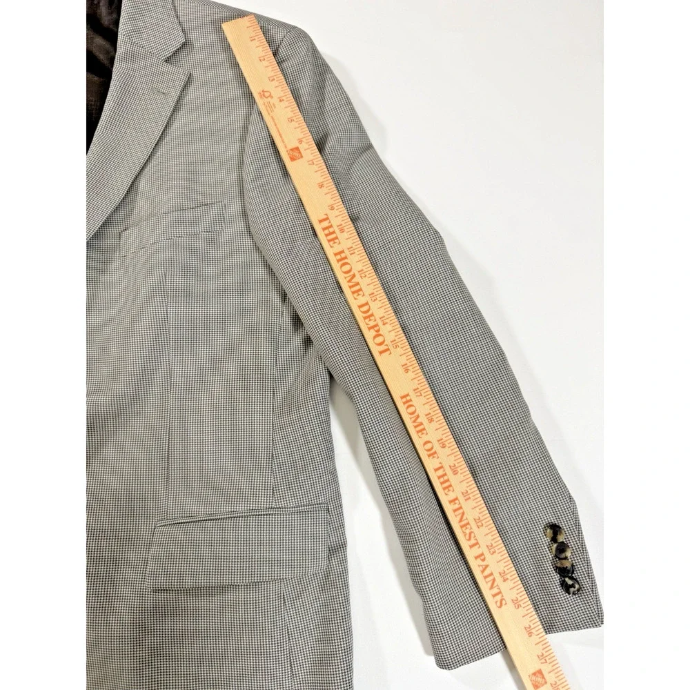 HUGO BOSS 48R Blazer Black White Houndstooth